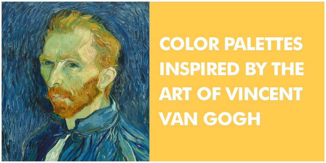 Color Palettes inspired by the art of Vincent van Gogh